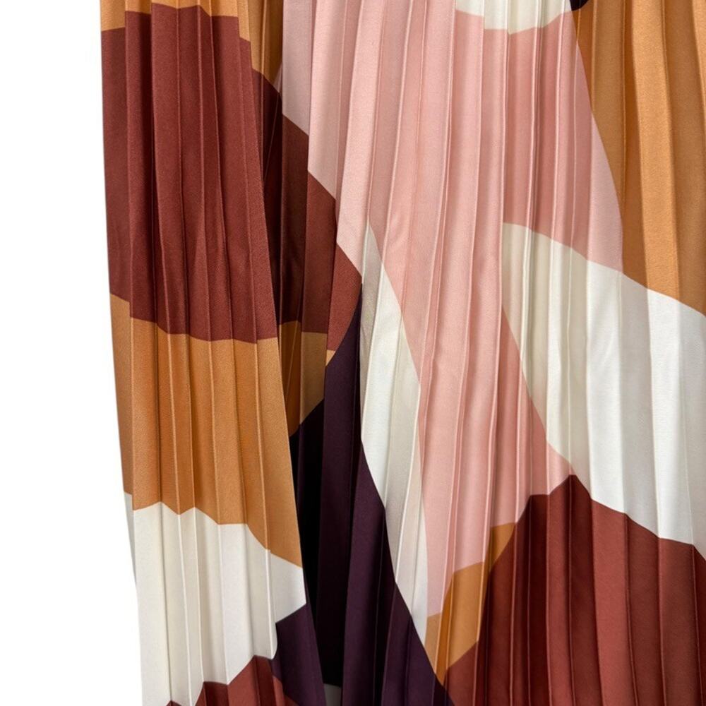 Worthington Satin Pleated Elastic Waist Pull On Skirt Maxi Log Womens sz XL - Picture 12 of 16